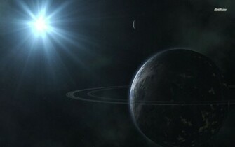 Moon And A Shining Star Wallpaper Fantasy