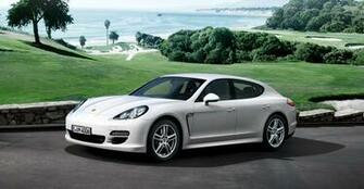 White Porsche Panamera Diesel Wallpaper