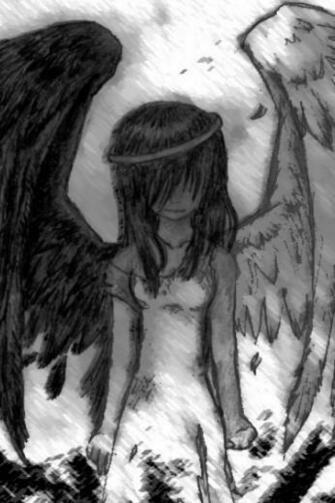 Dark Angel iPhone Wallpaper