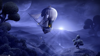 Moonlight Cruise HD Creative 4k Wallpaper Image