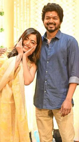 Muhurat Pictures Of Vijay And Rashmika Mandanna S Thalapathy