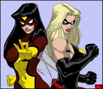 Ms Marvel And Spider Woman Wallpaper