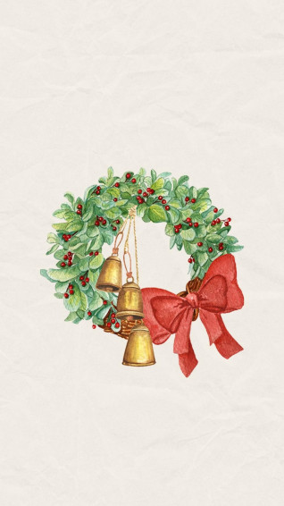 Simple Christmas Wreath Yxtfn2yt6j48kk19 Wallpaper