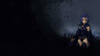 Teen Titans Raven Character Dc Comics Wallpaper