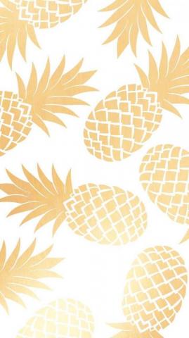 Gold Pineapple Wallpaper On