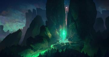 Bastien Grivet Digital Art Fantasy Magic Forest Circle
