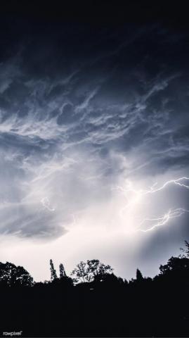 Stormy Night Sky Mobile Phone Wallpaper 4k iPhone And