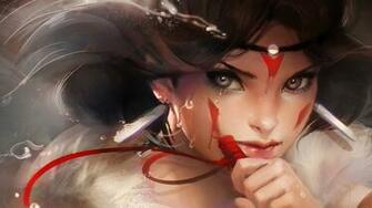Mononoke Wallpaper Fantasy Woman Princess HD