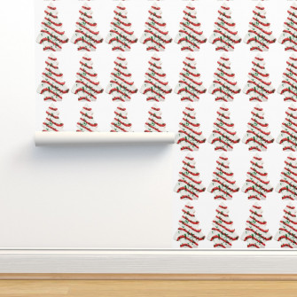 Little Debbie Christmas Tree Cakes Wallpaper Spoonflower