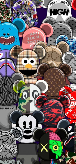 Cool Kaws Unbridled Artistry Wallpaper