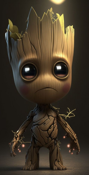 Melanie Payton Zamora On Groot In Marvel Wallpaper