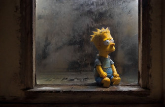 Depressed Bart Simpson Wallpaper