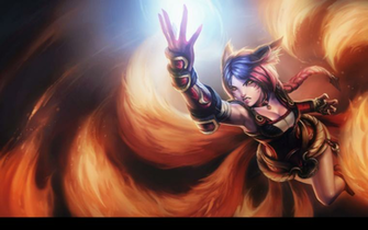 Ahri Lol Wallpaper By Pyrogarlic