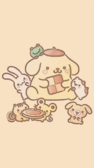 Softpompurin Wallpaper iPhone Cute Sanrio