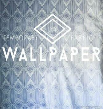 Fabric Into Wallpaper By Attaching It With A Solution Of Starch