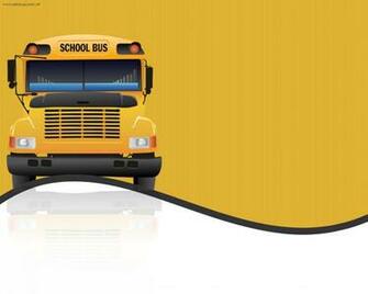 School Bus Transportation Background For Powerpoint Education