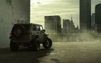 Jeep Wrangler Dark City HD Wallpaper