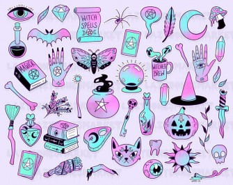 Pastel Goth Background Wallpaper