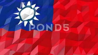 Flag Of Taiwan 3d Wallpaper Illustration Clip