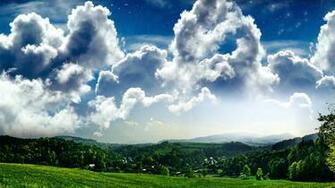 HD Beautiful Windows Cloud And Grass Desktop Wallpaper Background