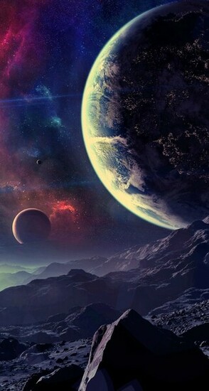 Art Space iPhone Wallpaper Tags Digital Environment Surreal
