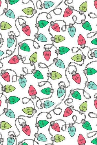 Christmas Xmas Holiday Lights Bulbs Red Fabric Wallpaper iPhone