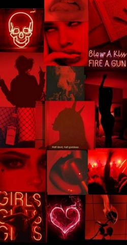 Red Aesthetic Black Wallpaper And