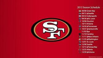 49ers Schedule Wallpaper