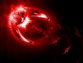 Wallpaper Space Jellyfish Red And Black