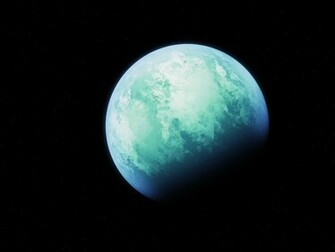 Wallpaper Green Blue Planet By Pokehkins