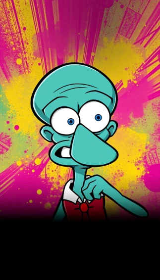 Handsome Squidward Wallpaper