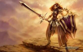 Video Game League Of Legends Leona Wallpaper