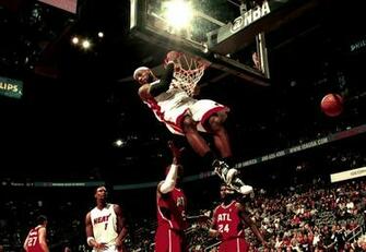 Lebron James Athletes Chris Bosh Miami Heat Dunk Josh Smith