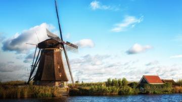 Wallpaper Grass Nature Landscape Clouds Sky House Village
