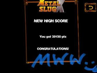 Metal Slug X Ios High Score By D3fk0nz3r0