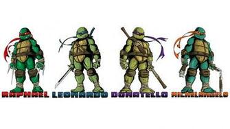 Teenage Mutant Ninja Turtles White Wallpaper
