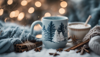 Winter Aesthetic Collage Wallpaper