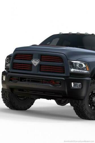 Dodge Ram Superman Power Wagon Front Wallpaper For