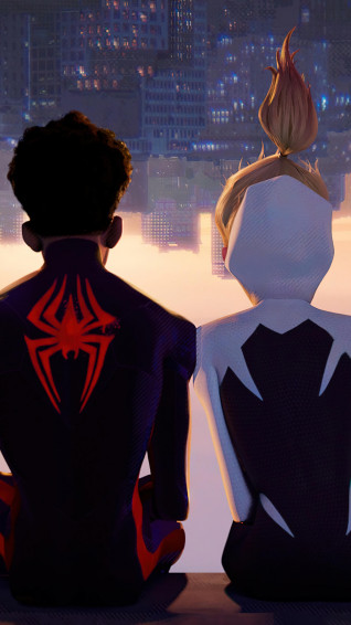 Miles Morales Spider Gwen Man Across The Verse 4k