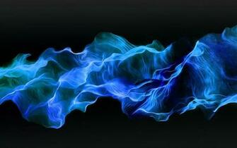 Abstract Blue Fire Wallpaper