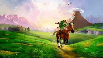 Legend Of Zelda Ocarina Time Link Riding Horse UHD 4k Wallpaper