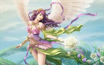 Flower Roses Wings Angel Wallpaper HD