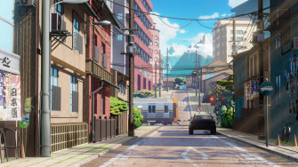 Anime City Background Wallpaper