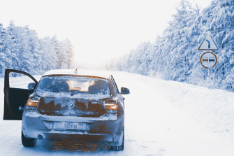 Bmw In Snow Royalty Stock Photo And Image Wallpaper
