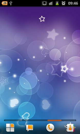 Purple Hearts Live Wallpaper Android Apps
