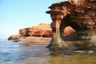 Prince Edward Island Sandstone Arch New Glasgow Panorama