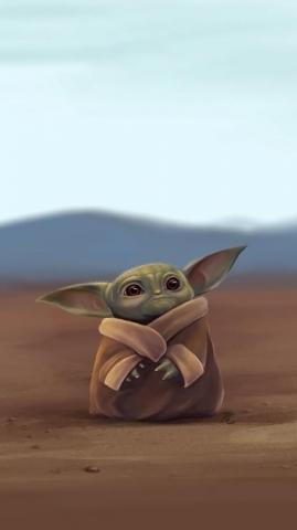 Baby Yoda Phone Wallpaper Top Background