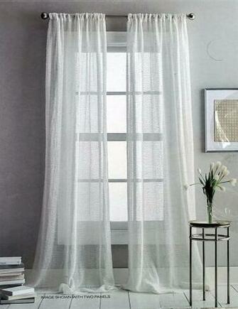 Dkny Pair Of Window Curtains Drapery Rod Pocket Panels Set