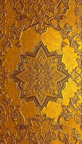 Gold Moroccan Wallpaper