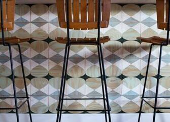 Marble Madness Calico Wallpaper Brooklyn Red Hook Apartment Moonish